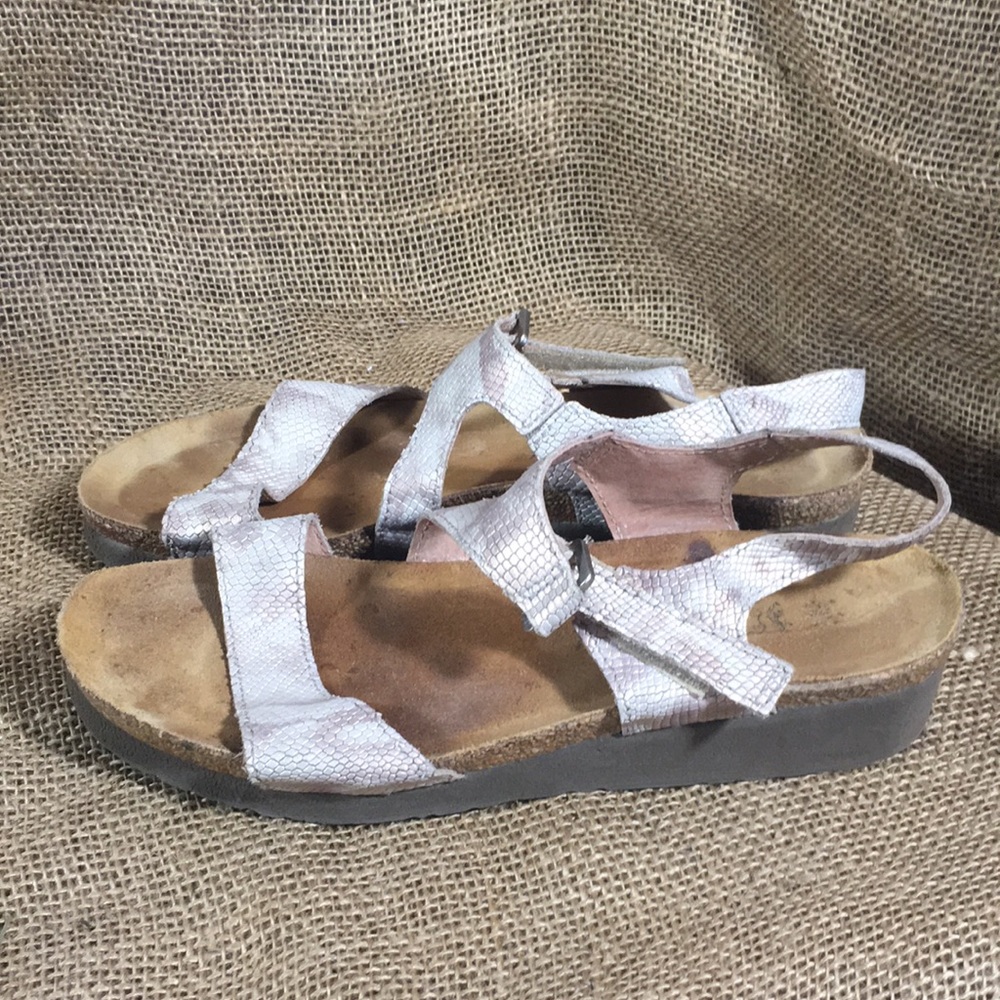 Naot Reptile Skin Sandal Comfort Leather Shoe